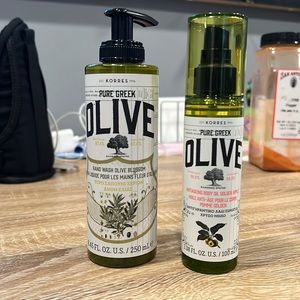 Korres - anti aging body oil and hand wash soap